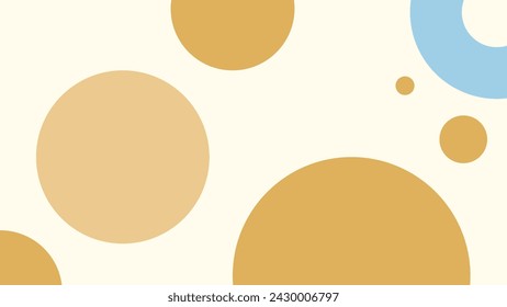 Circles seamless pattern. Vector illustration. Abstract geometric background.