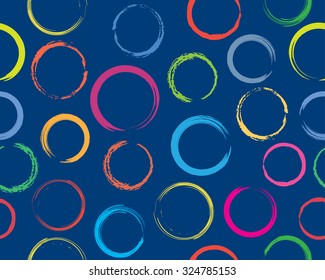 Circles seamless pattern.Vector circles background.