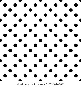 Circles seamless print or Dots pattern. Circle figures ornament. Polka dot motif. Rounds background. Dotted wallpaper. 