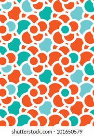 Circles seamless texture. Vector pattern