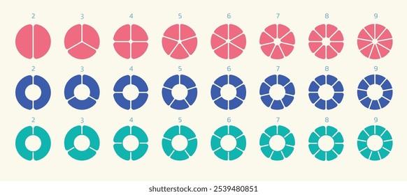 The circles are separated from each other, rounded, with no corners.