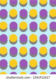 circles shade geometric pattern vector. Editable background.