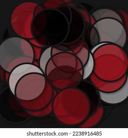 Circles with shadows generative art background art illustration