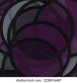Circles with shadows generative art background art illustration