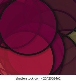 Circles with shadows generative art background art illustration