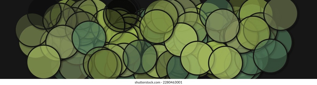 Circles with shadows generative art background art illustration