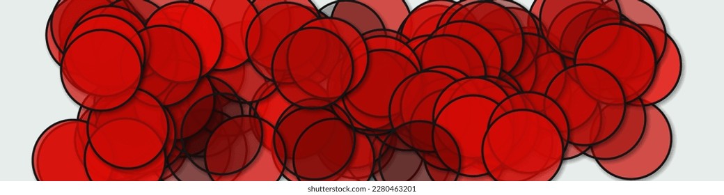 Circles with shadows generative art background art illustration