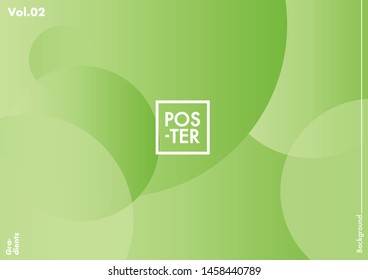 Circles shapes on gradient background. Modern hipster template for poster, cover, banner, flyer, report, brochure. Minimal holographic fluid in soft colors. Holographic fluid set with radial circles