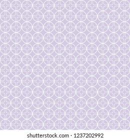 Circles And Squares Seamless Baby Pattern On Purple Light Background