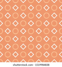 Circles and squares. Trendy seamless pattern designs. Patterned texture. Vector geometric background. Can be used for wallpaper, textile, invitation card, wrapping, web page background.