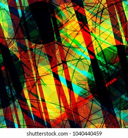 Circles and stripes. Bright seamless texture. Abstract vector background for web page, banners backdrop, fabric, home decor, wrapping