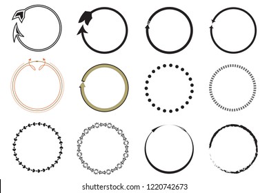 circles stroke,different stroke for use.modern and unique circles stroke.