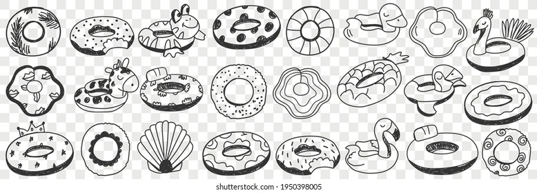 Circles for swimming doodle set