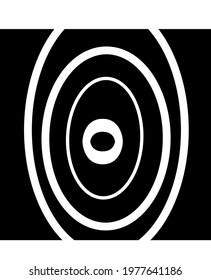 The circles that are circular symmetrically on the other circles make this vector attractive with a well-balanced mix of black and white