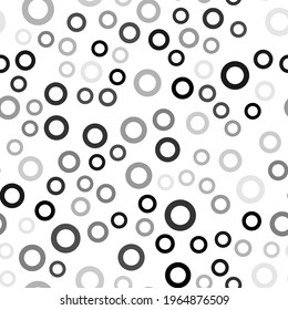 circles with a thick stroke and shades of gray seamless pattern vector illustration 