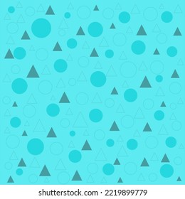 Cercles et triangles en bleu. Conception simple pour un arrière-plan multifonctionnel. 