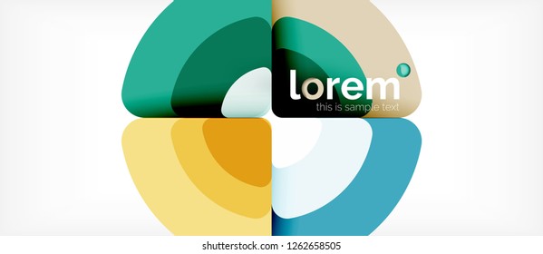 Circles and triangles geometric abstract background. Trendy abstract layout template for business or technology presentation or web brochure cover, wallpaper. Vector illustration