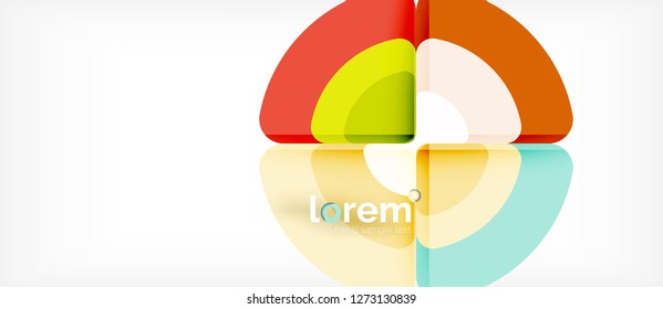 Círculos y triángulos de fondo abstracto geométrico. Plantilla de diseño abstracto de moda para presentación de negocios o tecnología o portada de folletos web, fondo de pantalla. Ilustración del vector
