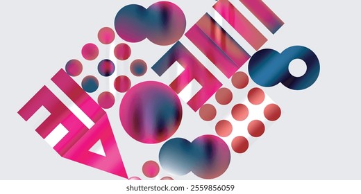 Circles and triangles modern art. Vector Illustration For Wallpaper, Banner, Background, Card, Book Illustration, landing page