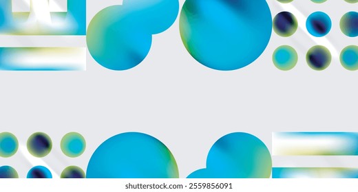 Circles and triangles modern art. Vector Illustration For Wallpaper, Banner, Background, Card, Book Illustration, landing page