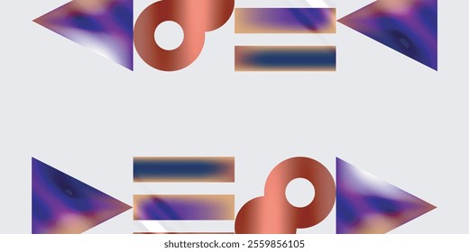 Circles and triangles modern art. Vector Illustration For Wallpaper, Banner, Background, Card, Book Illustration, landing page