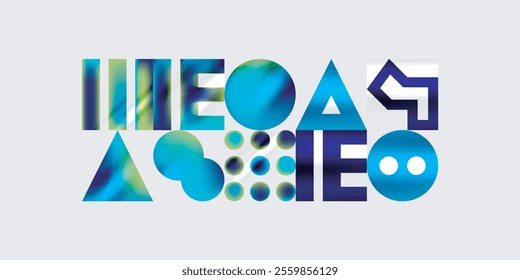 Circles and triangles modern art. Vector Illustration For Wallpaper, Banner, Background, Card, Book Illustration, landing page