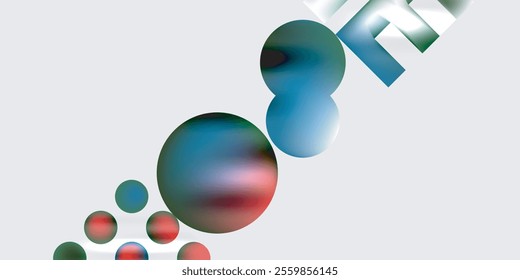 Circles and triangles modern art. Vector Illustration For Wallpaper, Banner, Background, Card, Book Illustration, landing page