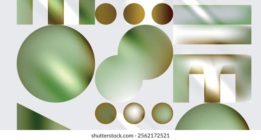 Circles and triangles modern art. Vector Illustration For Wallpaper, Banner, Background, Card, Book Illustration, landing page
