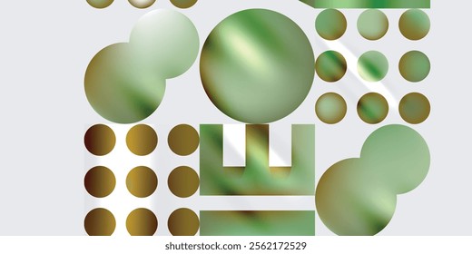 Circles and triangles modern art. Vector Illustration For Wallpaper, Banner, Background, Card, Book Illustration, landing page