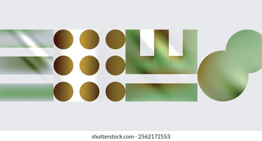 Circles and triangles modern art. Vector Illustration For Wallpaper, Banner, Background, Card, Book Illustration, landing page