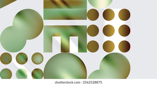 Circles and triangles modern art. Vector Illustration For Wallpaper, Banner, Background, Card, Book Illustration, landing page