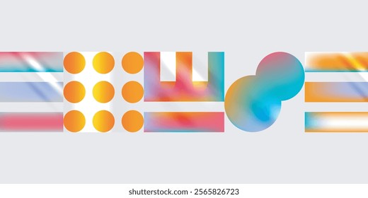 Circles and triangles modern art. Vector Illustration For Wallpaper, Banner, Background, Card, Book Illustration, landing page