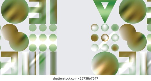 Circles and triangles modern art. Vector Illustration For Wallpaper, Banner, Background, Card, Book Illustration, landing page