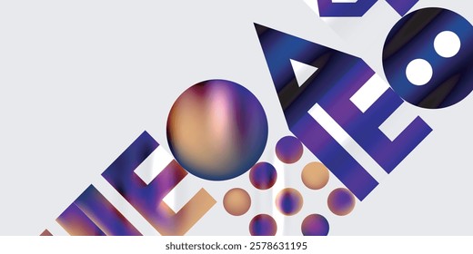 Circles and triangles modern art. Vector Illustration For Wallpaper, Banner, Background, Card, Book Illustration, landing page