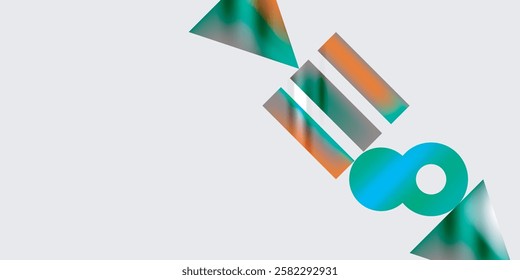 Circles and triangles modern art. Vector Illustration For Wallpaper, Banner, Background, Card, Book Illustration, landing page