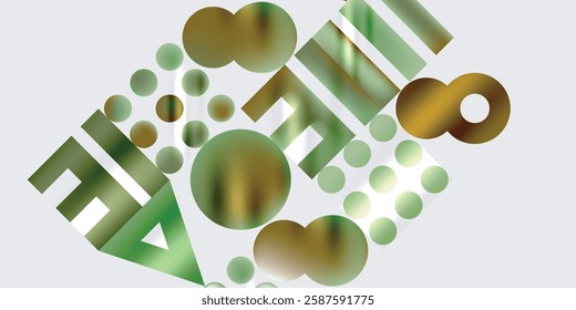 Circles and triangles modern art. Vector Illustration For Wallpaper, Banner, Background, Card, Book Illustration, landing page