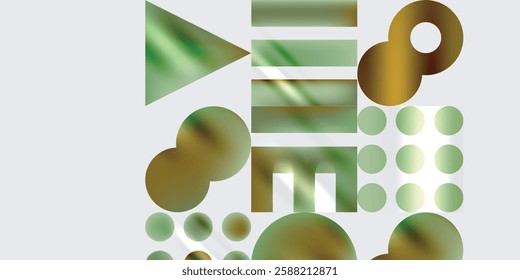 Circles and triangles modern art. Vector Illustration For Wallpaper, Banner, Background, Card, Book Illustration, landing page