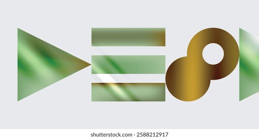 Circles and triangles modern art. Vector Illustration For Wallpaper, Banner, Background, Card, Book Illustration, landing page