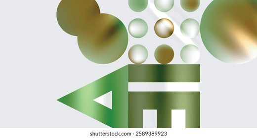 Circles and triangles modern art. Vector Illustration For Wallpaper, Banner, Background, Card, Book Illustration, landing page