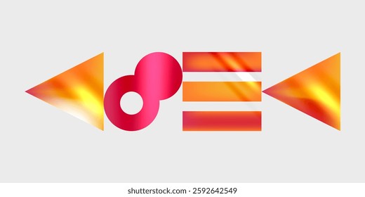 Circles and triangles modern art. Vector Illustration For Wallpaper, Banner, Background, Card, Book Illustration, landing page