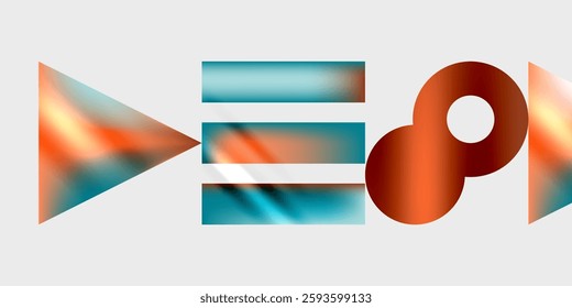 Circles and triangles modern art. Vector Illustration For Wallpaper, Banner, Background, Card, Book Illustration, landing page