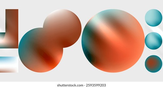 Circles and triangles modern art. Vector Illustration For Wallpaper, Banner, Background, Card, Book Illustration, landing page