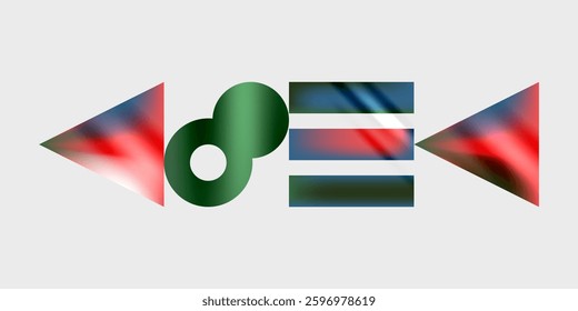 Circles and triangles modern art. Vector Illustration For Wallpaper, Banner, Background, Card, Book Illustration, landing page