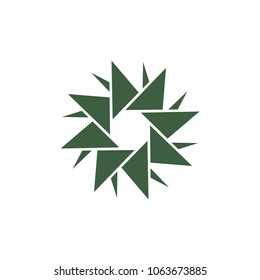 circles triangles motion design logo