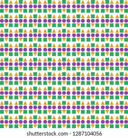 circles, triangles and square modern simple patterns vector