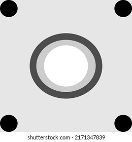 circles of various sizes, gray background, vector images