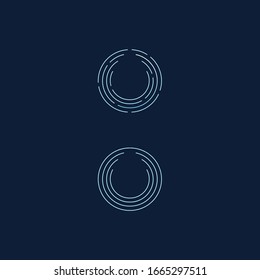 circles water drop logo abstract lines