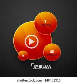 Circles web infographic modern design