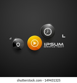 Circles web infographic modern design
