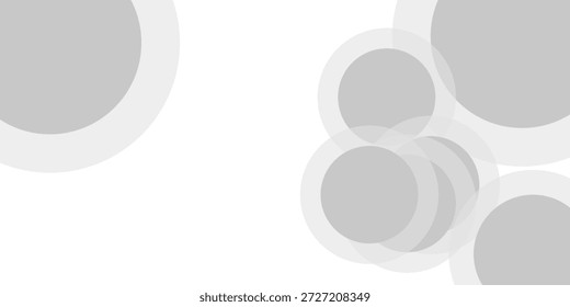 Kreise weißgrauen Textur Hintergrund. Geometrisches modernes Transparenzmuster. abstrakte 3D-Darstellung. 